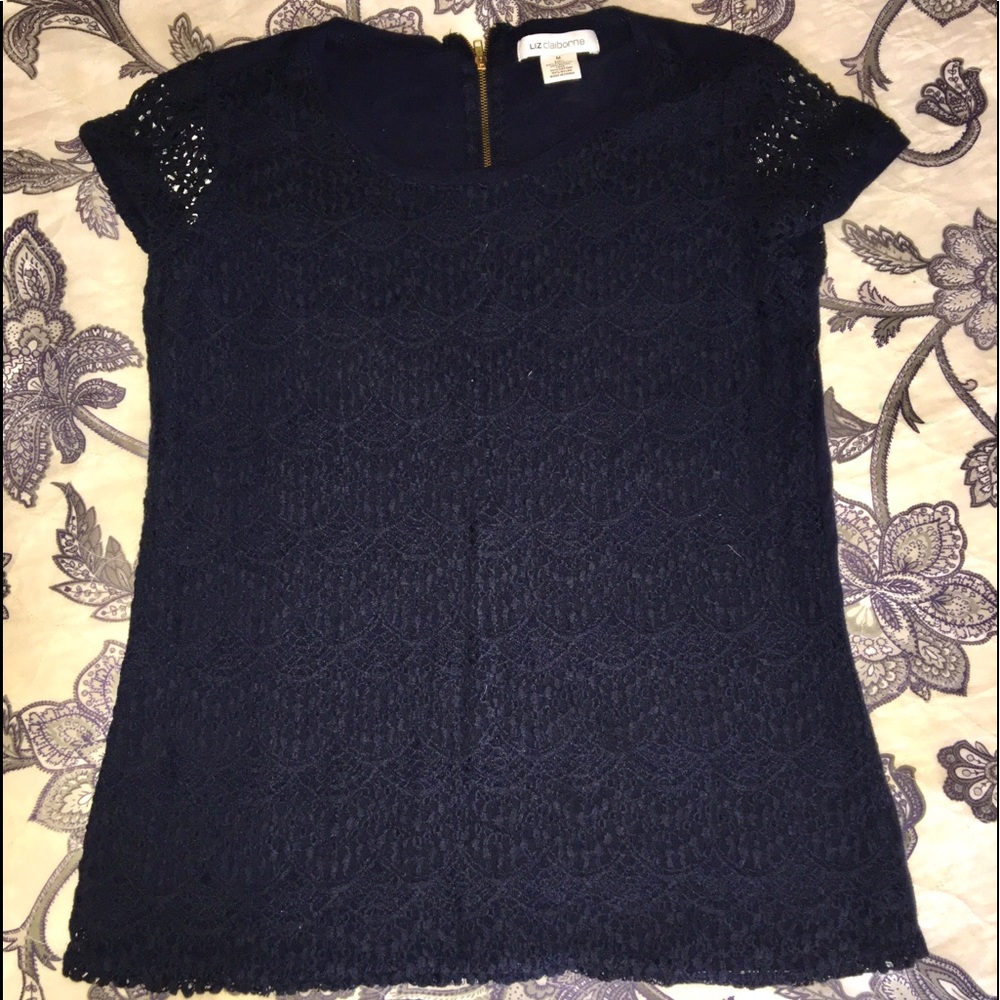 Woman’s blouse Navy Blue Short Sleeve